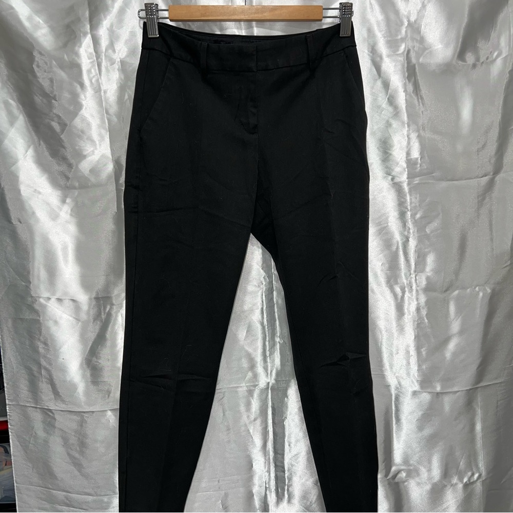 black skinny mid rise pants